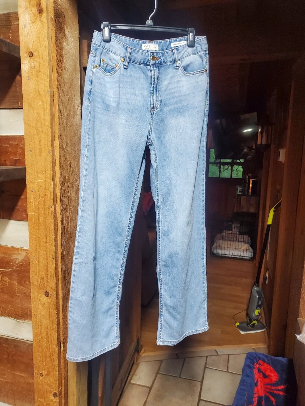 OAT New York High-Rise Light Wash Denim Jeans Size 4 EUC